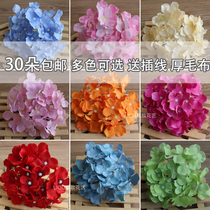 Large simulation wedding hydrangea head photography flower wedding road flower wall DIY flower silk flower decoration handmade fake flowers