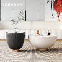 Small tea tables of light luxury modern small household tea several Nordic wind modern minimal tea couple combination living room solid wood tea table