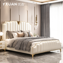 Bed light luxury modern double bed in double bed American luxury bed 1 8 m master wedding bed soft bag bed