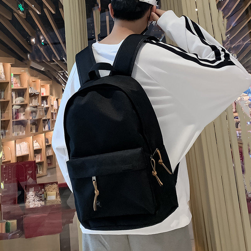 Shoulder bag men and Korean edition of Oukukzang High School students backpack junior high school students in black bookbag in tide cool