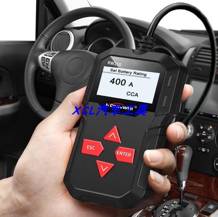 10 country language upgradable printing KW210 car storage battery test battery capacity resistance battery cell detector