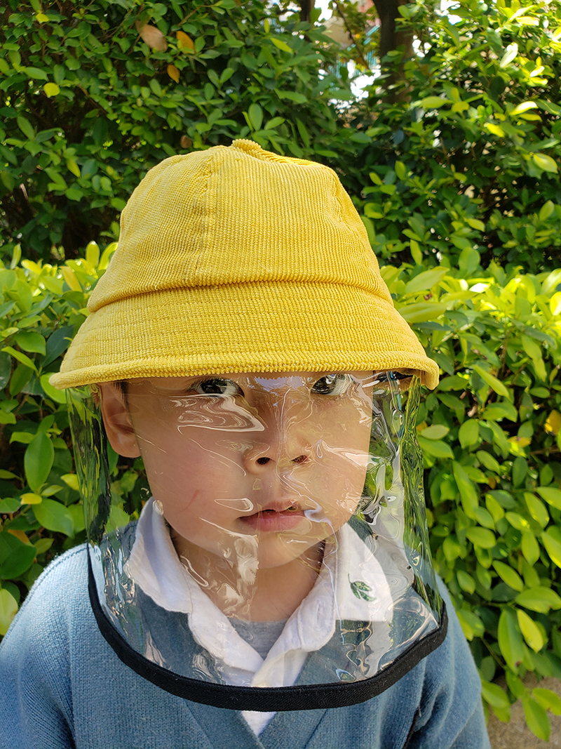 Protective fisherman hat children's full face mask windshield sunshade cover epidemic isolation basin cap hood anti-saliva artifact