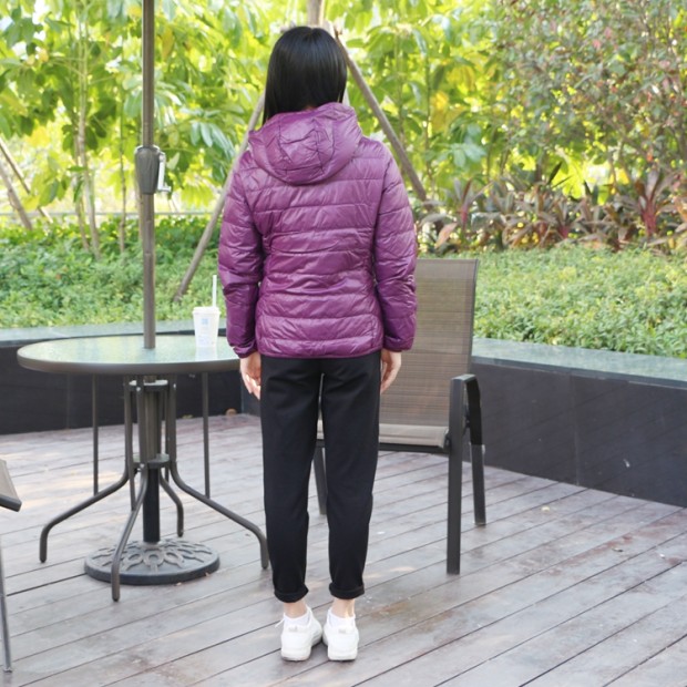 Winter 鸟 正品 女装 2017 mùa đông mới nhẹ trùm đầu Slim áo thể thao giản dị xuống 2075298 - Thể thao xuống áo khoác áo phao lông vũ lining