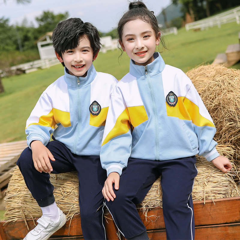 Kindergarten Garden clothes Spring and autumn clothes Primary school uniforms Children's class uniforms Children's class Three sets of Inn Wind Fall sportswear