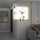 2026 New Panda Three-dimensional Double-sided Corner Wall Clock Living Room Household Clock Wall Wall Modern Simple Clock Wall
