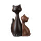 Vintage Couple Cat Figurines, Antique-Style Decorations for Entryway, Living Room, Tv Cabinet, Wine Cabinet, High-End Niche Art Decor