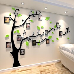 Photo Frame Tree Photo Tree Acrylic Stereo 3D Wall Sticker Sofa Tv Background Wall Living Room Bedroom Small Fresh Decoration
