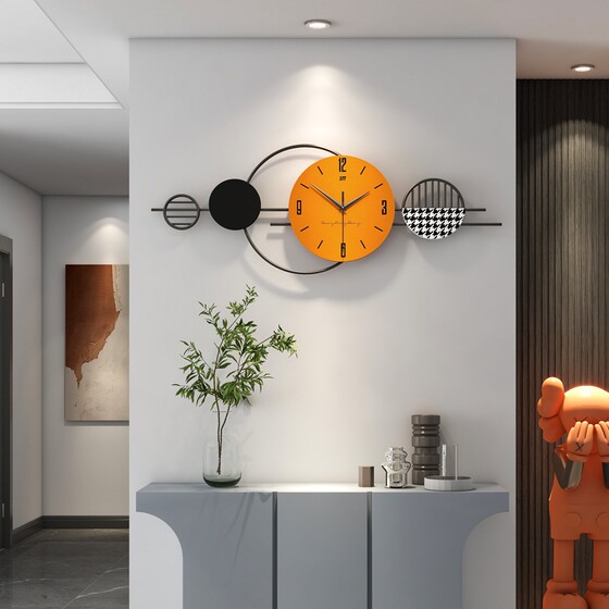 Creative Living Room Clock Wall Clock 2026 New Trendy Light Luxury Home Fashion Art Restaurant Decorative Clock Wall Hanging