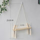 Nordic ins Style Wall Hanging Decoration for Guesthouse Living Room Wall, Woven Doll Shelf, Green Plant Stand
