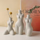 Body Art Vase Ornaments, Living Room Flower Arrangements, High-End Niche Ceramic Blank Ornaments, Private Room Decorations