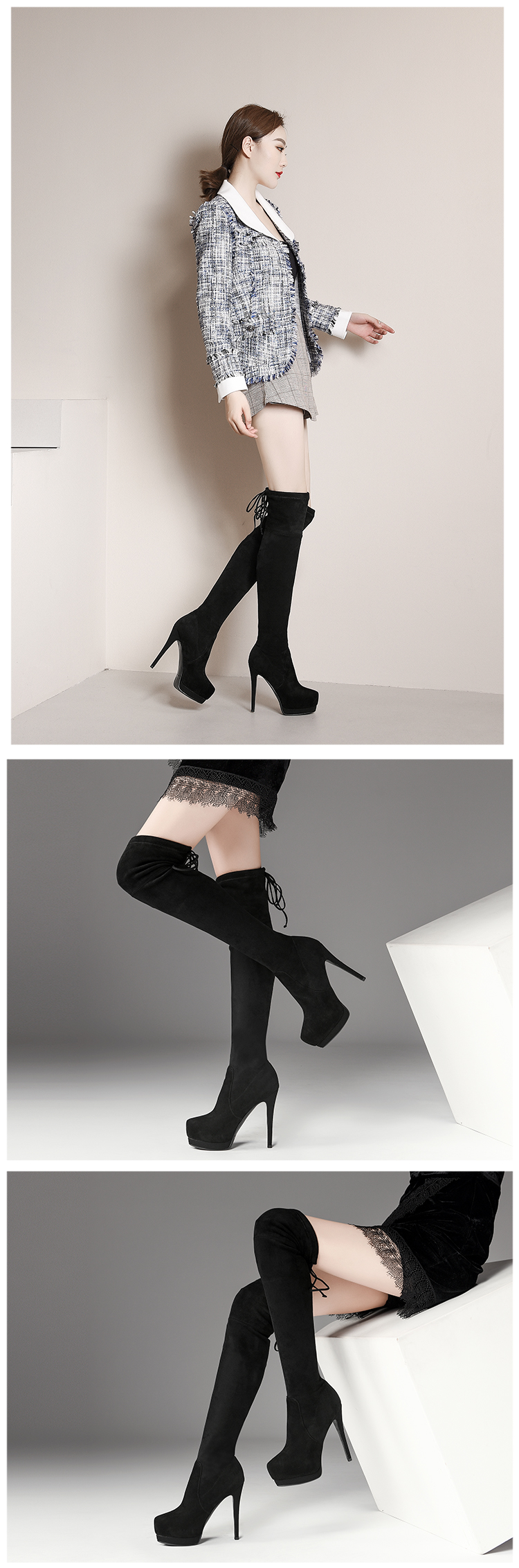 Bottes mi-saison femme en TPR - Ref 3249682 Image 9