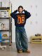 Deer and Birds High Street Regular Edition Pure Cotton Inner Fleece Deconstructed Patch Pocket Two-Color Work Casual Jeans 7253
