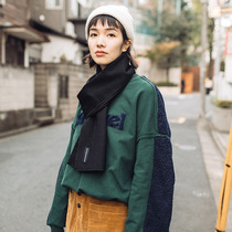 Q1 Japanese original design Lamb hair stitching letter embroidery pullover sweater 1502