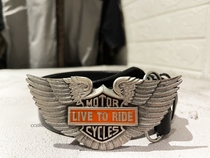 21421 orphan Harley 90s Harley retro wings screamed eagle belt buckle