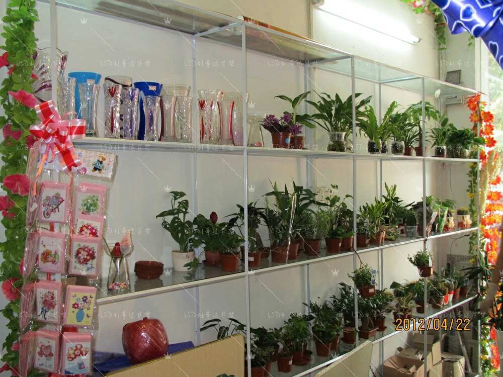 Lido da Guangzhou 100 smaller square pipe shelves flowers potted flowers potted exhibition stand boutique toy cartoon model mold shelf