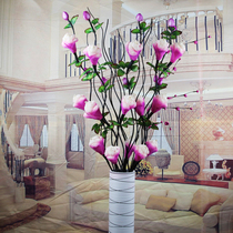 Leaf vein dried flower living room floor fake flower simulation Dry Branch flower arrangement big peony home new house decoration