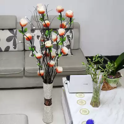 Leaf vein dry flower living room ground fake flower simulation Dry Branch flower arrangement dry flower roll plum blossom home new house decoration
