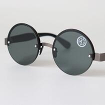 Crystal glass sun glasses men round frame eye glasses Donghai crystal stone round driver driving sunglasses male