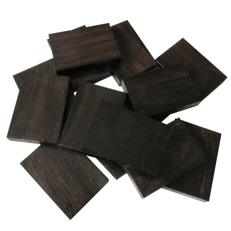 Purple Light Sandalwood Shank Patch Stock Africa Black Sandalwood Log Material Engraving Card Foe Pearl to Bullet Bow Town Ruler Suona