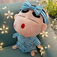 Синий полосатый халат -модель посадки