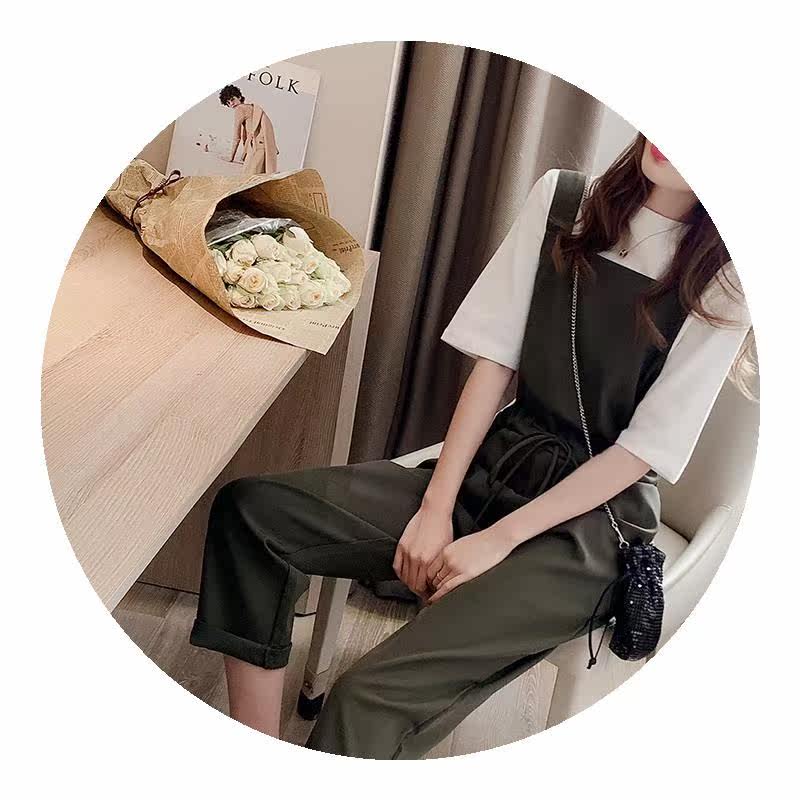 2020春新款学生百搭可爱抽绳连体裤 木木的网店休闲裤