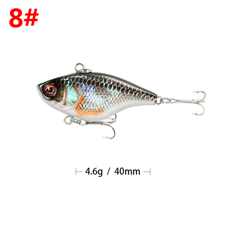 2 Pcs Sinking Lipless Crankbait Lures 65mm 11g Hard Baits Bass Pike Crappie Fresh Water Fishing Lure