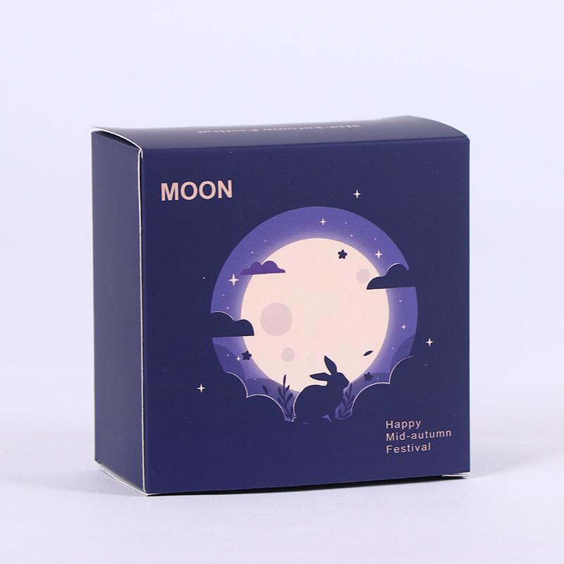 картон 50个价月饼小盒子单个内盒包装盒中秋茶饼独立礼盒单颗小方纸盒