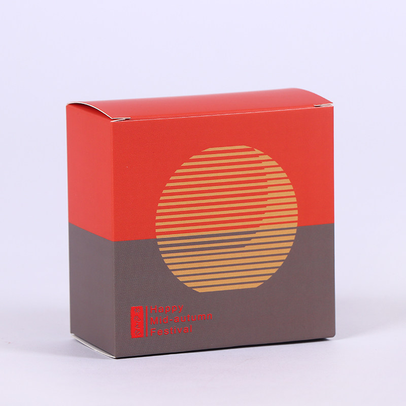 картон 50个价月饼小盒子单个内盒包装盒中秋茶饼独立礼盒单颗小方纸盒