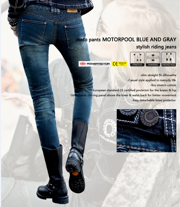 uglyBROS quần jeans cưỡi quần phù hợp với quần Halley chống vỡ quần bốn mùa với đồ bảo hộ đàn hồi cao Đàn ông và phụ nữ mỏng - Xe máy Rider thiết bị găng tay xe máy chống nước