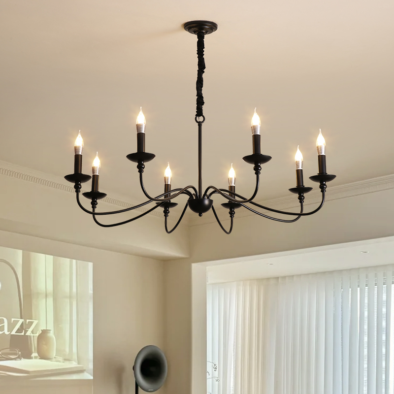 American Retro Living Room Chandelier, French Country Dining Room Candle Lamp, Wabi-Sabi Style Bungalow Study Bedroom Room Lighting Fixtures American Retro Living Room Chandelier, French Country Dining Room Candle Lamp, Wabi-Sabi Style Bungalow Study Bedroom Room Lighting Fixtures