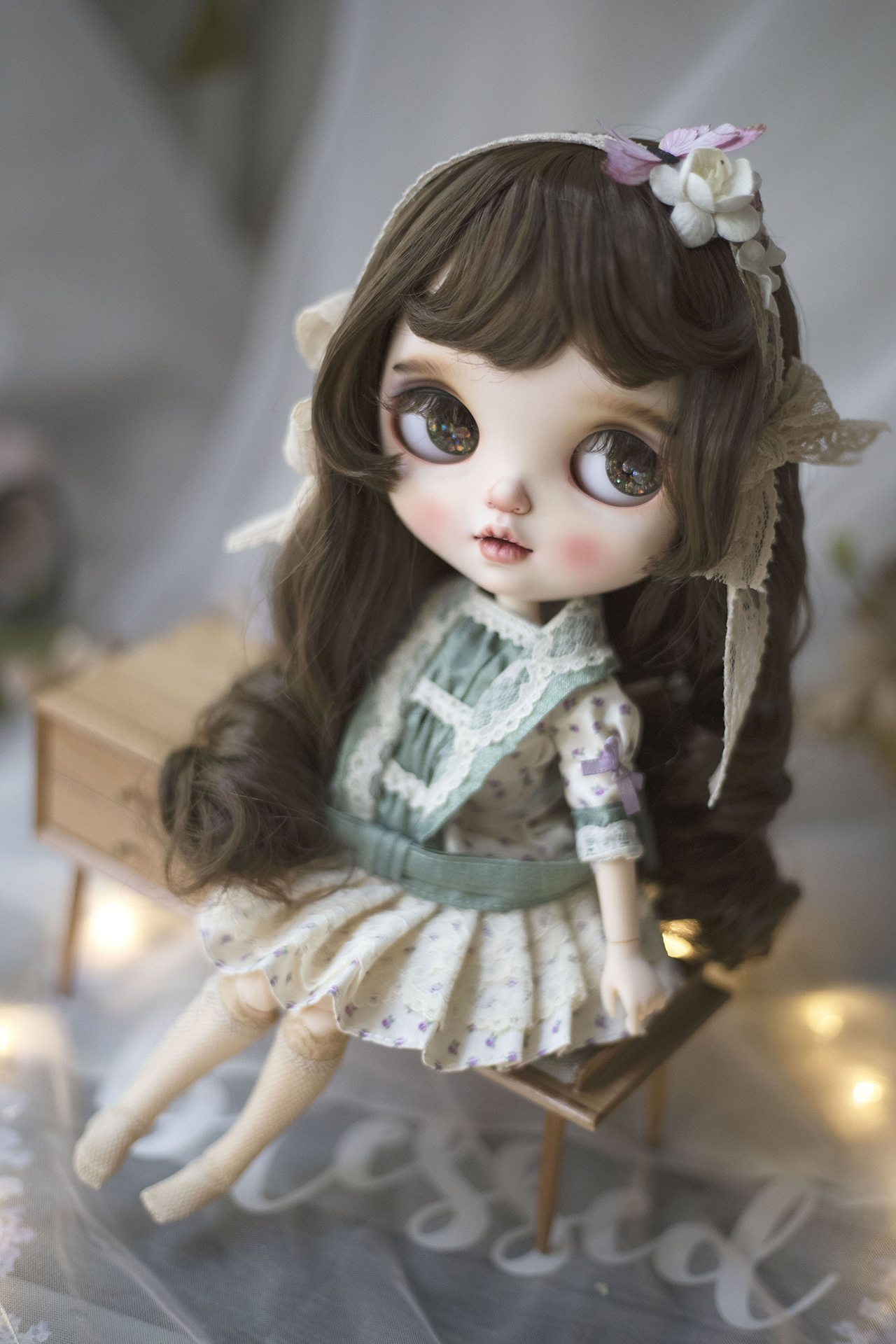 Winshun (spot scheduled) Blythe milk silk wig