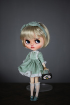 (Big 19) (Republic of China girl) (spot)blythe wig small cloth imitation mohair