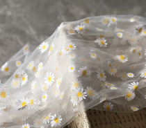Small Zou Chrysanthemum Summer Childrens Dress Fabric Mesh Yarn Photo Background Arrangement Clothing Fabric Gown Mesh Gauze Stock