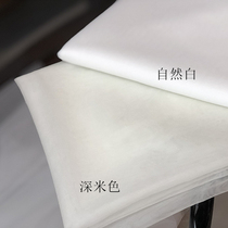 High-end imported close-fitting rice white mesh yarn dress fabric mesh yarn wedding dresses fabric fabrics