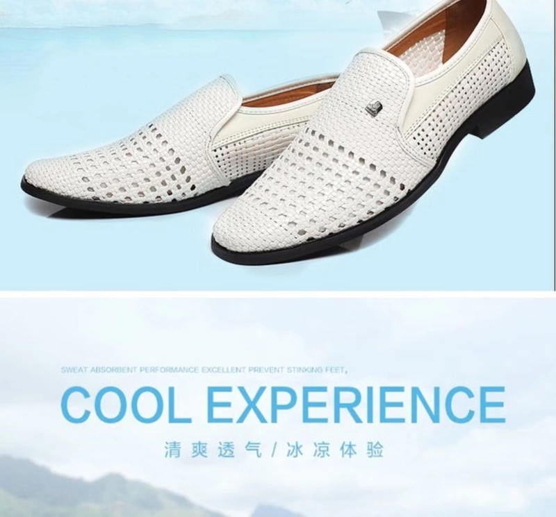 Mùa hè kinh doanh dép sandal da nam giày dép kẽ hở
