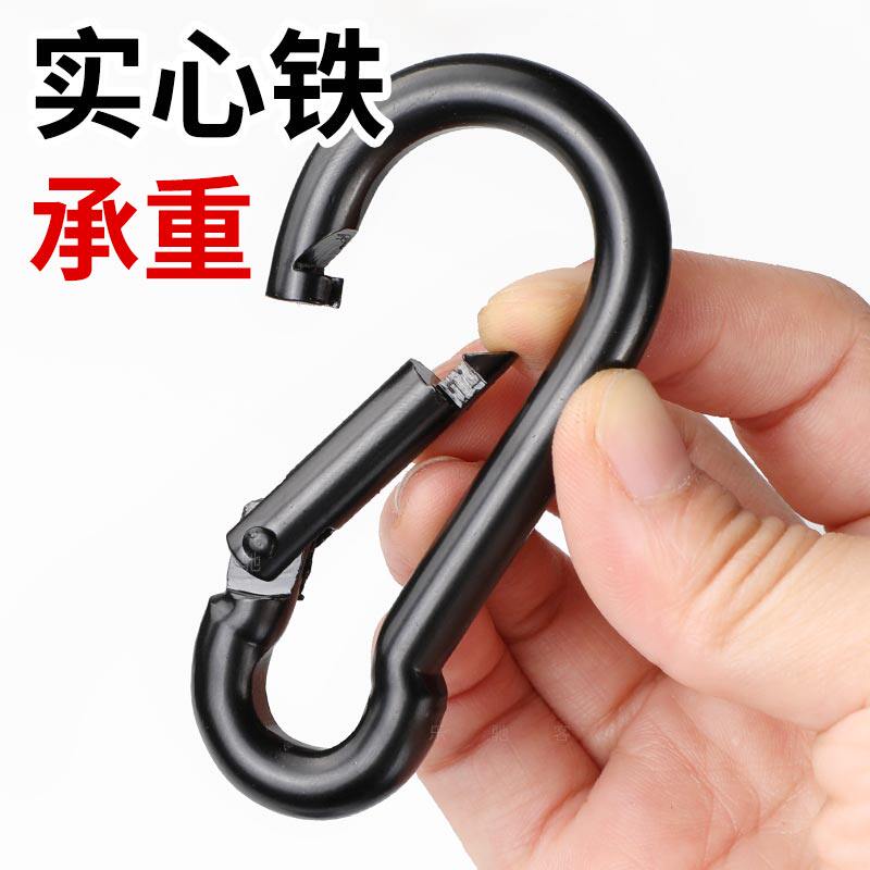 Number 4-5-6-8 multifunction outdoor climbing buckle iron buckle key buckle bearing hanging buckle backpack hanging hook connecting ring-Taobao