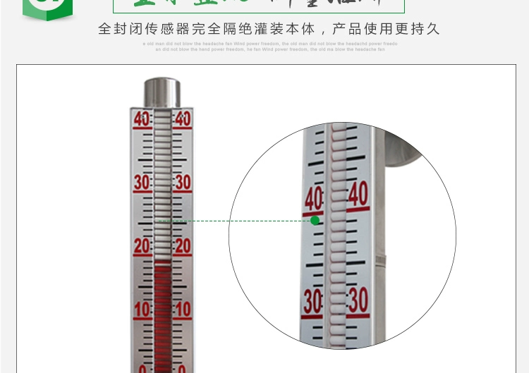 Máy đo mức chất lỏng nắp từ tính gắn trên bên UHZ bằng thép không gỉ với hộp số từ xa nồi hơi mức dầu 4-20ma 304