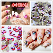 10 manicure diamond jewelry PX Crystal little love drill nail Super Flash flat bottom special shaped diamond Mahos Diamond