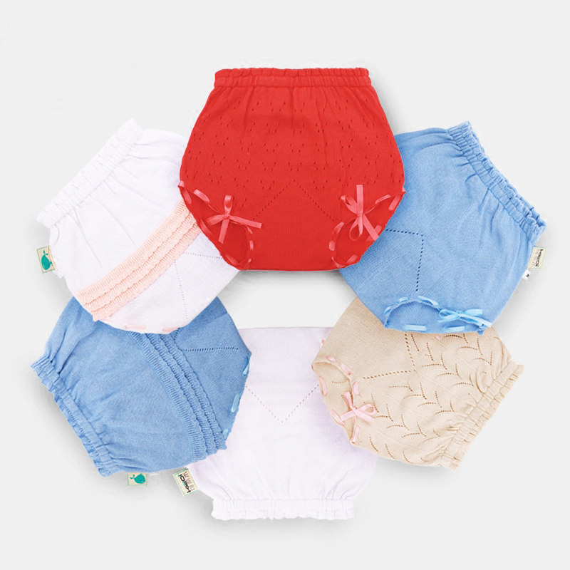 Baby Briefs Baby Pure Cotton Knit Shorts 0-3 Year Old Male And Female Original Creative Shorts Bread Pants Spring Autumn Summer