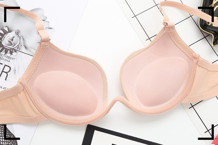 Người đẹp gợi cảm Nhật Bản trở lại W cup nhỏ ngực dày áo ngực sâu U hình chữ nhật vô hình liền mạch thu thập vành đai đồ lót phụ nữ mỏng thương hiệu đồ lót cao cấp