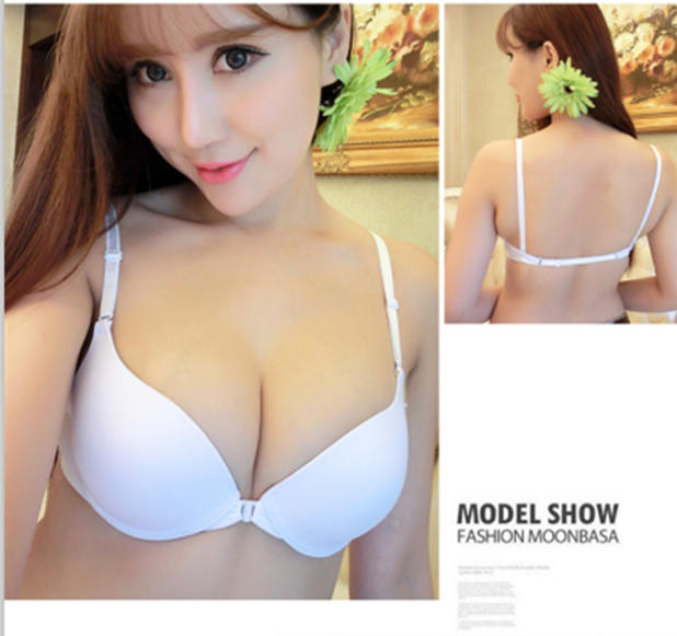 Khóa trước áo ngực đẹp sau thu thập đồ lót liền mạch cô gái backless cốc mỏng gợi cảm thoải mái vành đai sinh viên áo ngực nhỏ quần lót đẹp