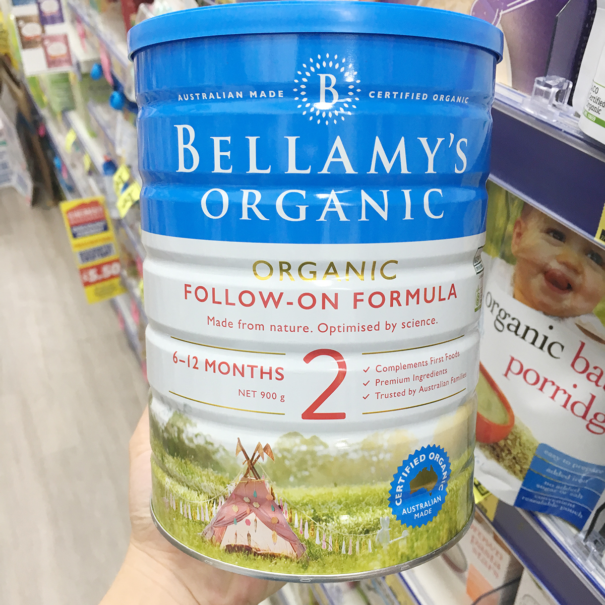 Australian direct mail Bellamys Bellamy baby milk powder 2 segment 2 multiple shot