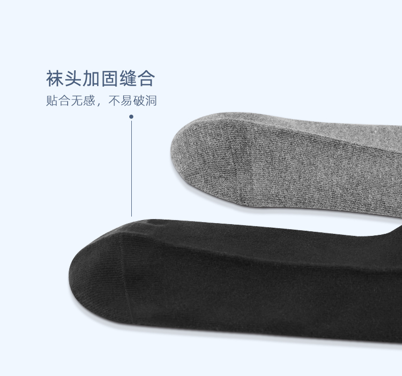 浪莎 男士 100%新疆长绒棉 中筒袜 5双 图18