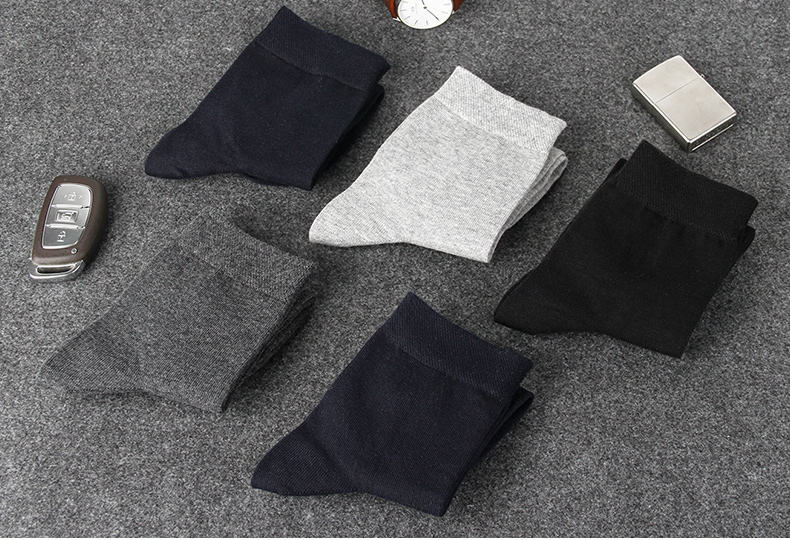 Langsha vớ nam trong vớ cotton ống vớ nam cotton bốn mùa vớ nam trong phần dày của tất thấm mồ hôi cotton tất adidas