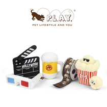 Movie Series PLAY American Pet Dog Vocal Toy Plush Beer Popcorn 3D Spectacle Film card