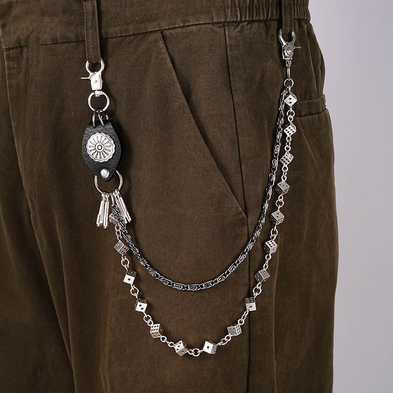 Infinite Loop Augenstern Pants Chain Accessory Pendant Men's Vintage Subculture High-End Y2K Waist Chain