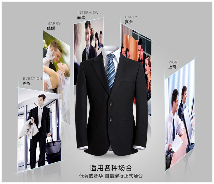 Công việc phỏng vấn nam một nút phù hợp với phiên bản mỏng phù hợp với màu đen phù hợp với chuyên nghiệp mỏng sáng bóng chống nhăn thời trang kinh doanh vest nam