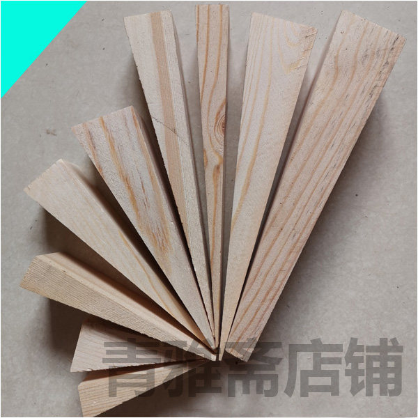 Triangle Wood Wedge Expansion Wood Block Inclined Wood Block Videotaping Track Wood Bolted Slide Rail Mat Mumwood Door Blocking Door Plug-Taobao