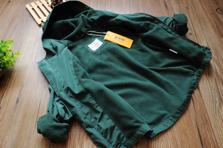 Áo khoác mềm mại cho trẻ em Hàn Quốc 2019 Mùa xuân và mùa đông Mùa đông Trẻ em Zipper Jacket Áo khoác bé trai trùm đầu áo khoác da bé gái