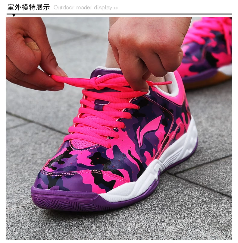 Giày cầu lông Li Ning Giày nữ trang web chính thức hàng đầu giày chống trượt nhẹ chuyên nghiệp chống giày chuyên nghiệp